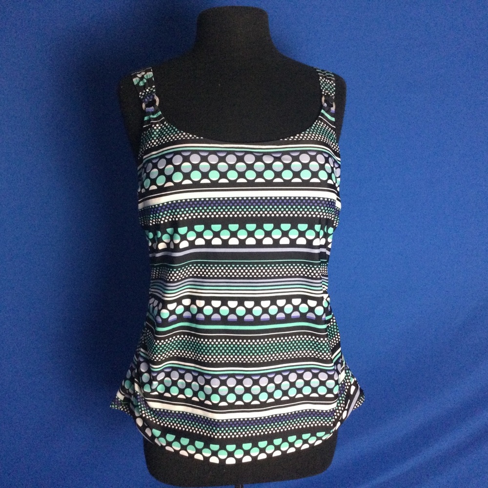 Krista 1X Tankini Top Adjustable Straps Lightly padded